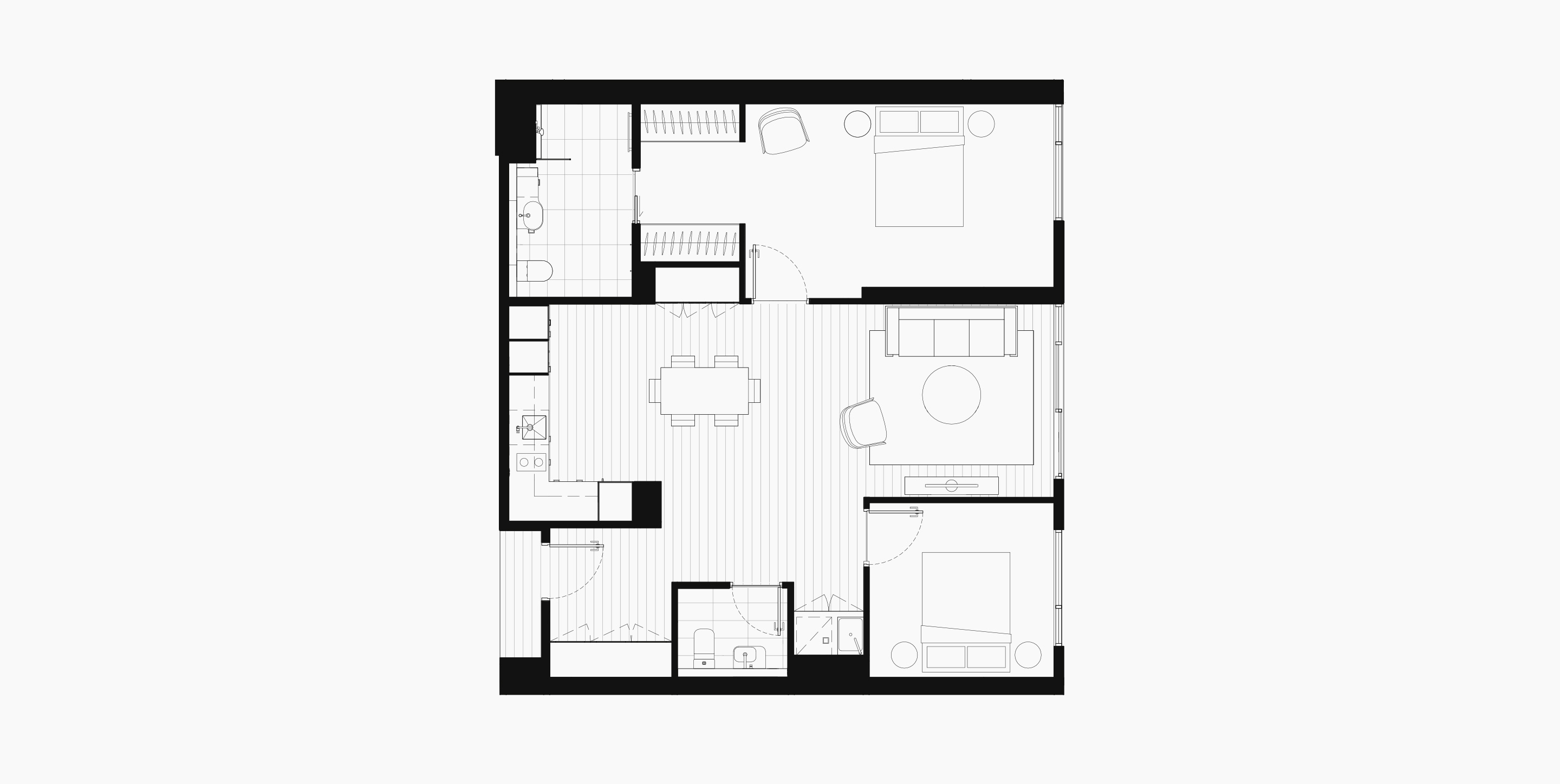 Floorplan - Two bedroom, Life Care Gaynes Park Suites