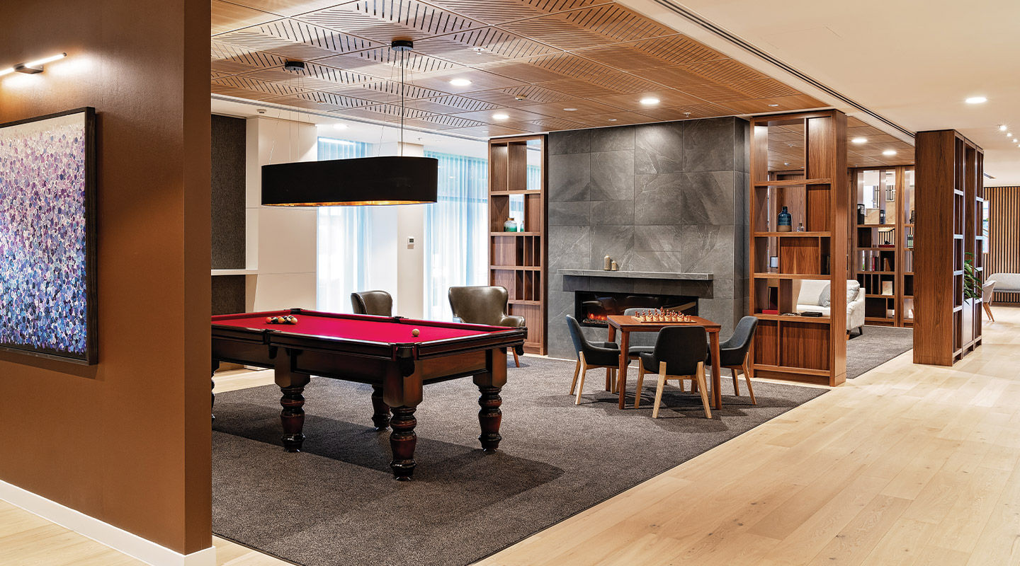 Life Care Gaynes Park Suites - games room